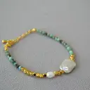 Irregular Geometric Rectangular Baroque Necklace And Bracelet For Women view 8