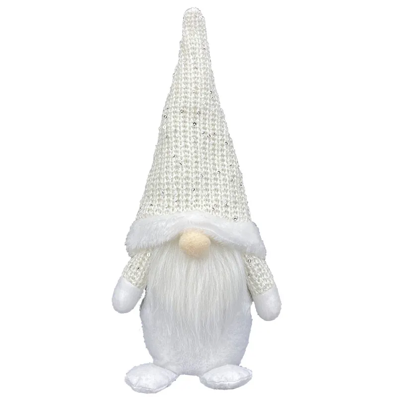 Christmas Decorations Faceless Old Man Doll Ornaments - White