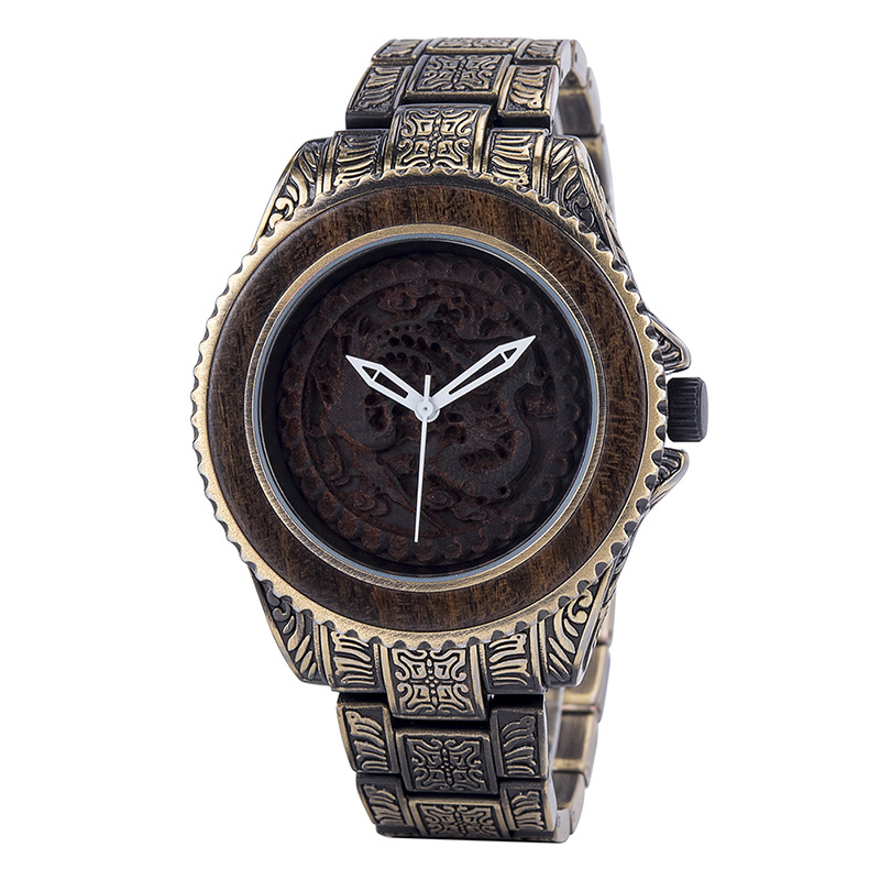 Wooden Watch Quartz Decoration 6