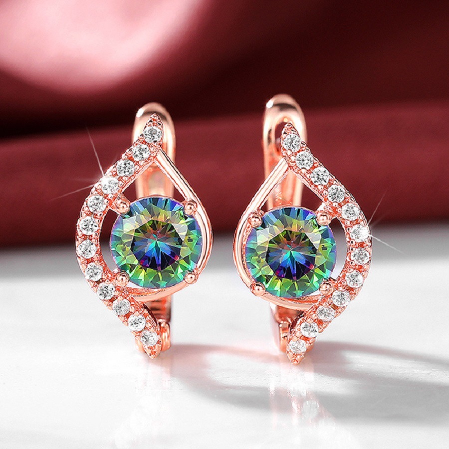 Women's All-match Fashionable Elegant Round Earrings