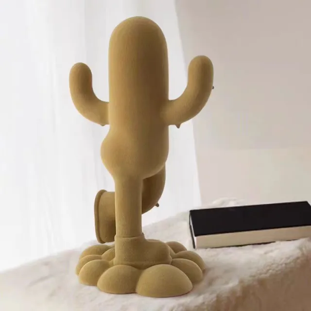 Funny Human shaped Cactus Flocking Crafts Ornaments Camel - Shop at LoveMi