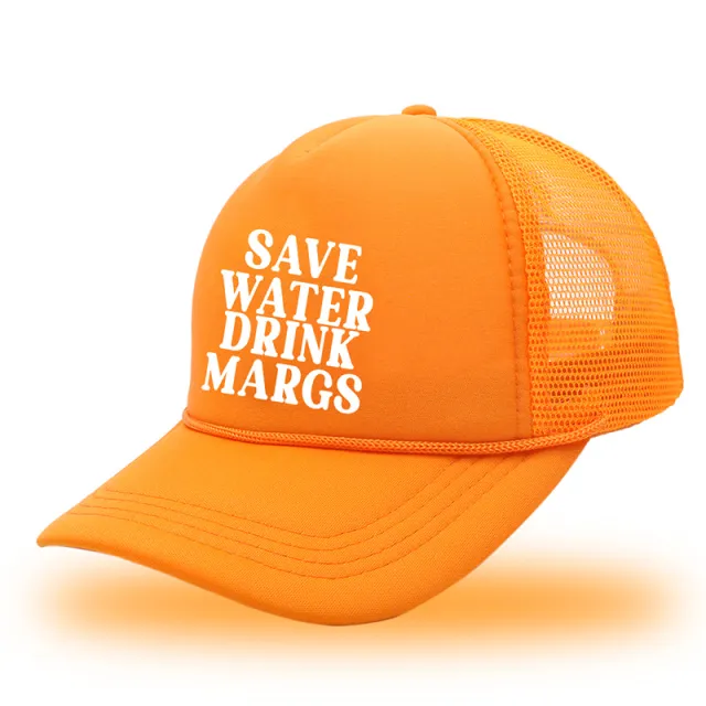 Save Water Ink Margs Printed Baseball Cap Whole Orange - Shop at LoveMi
