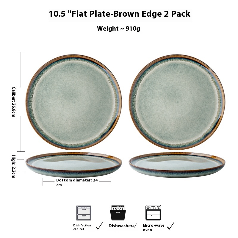 10.5inch flat plate 2pcs