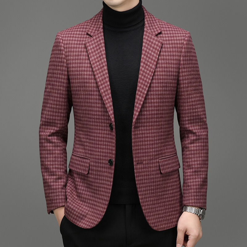 Wool-Blend Fleece-Lined Jacket