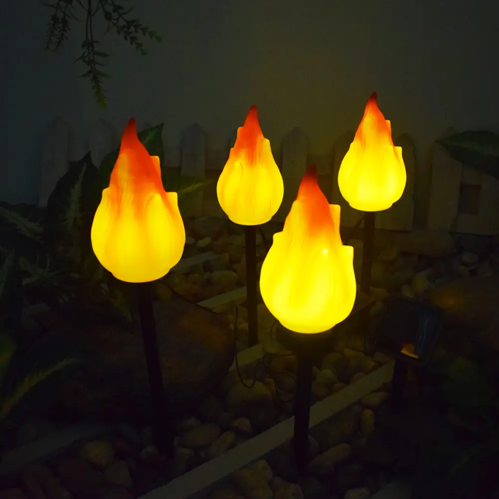 New Solar Simulation Flame Lamp Courtyard