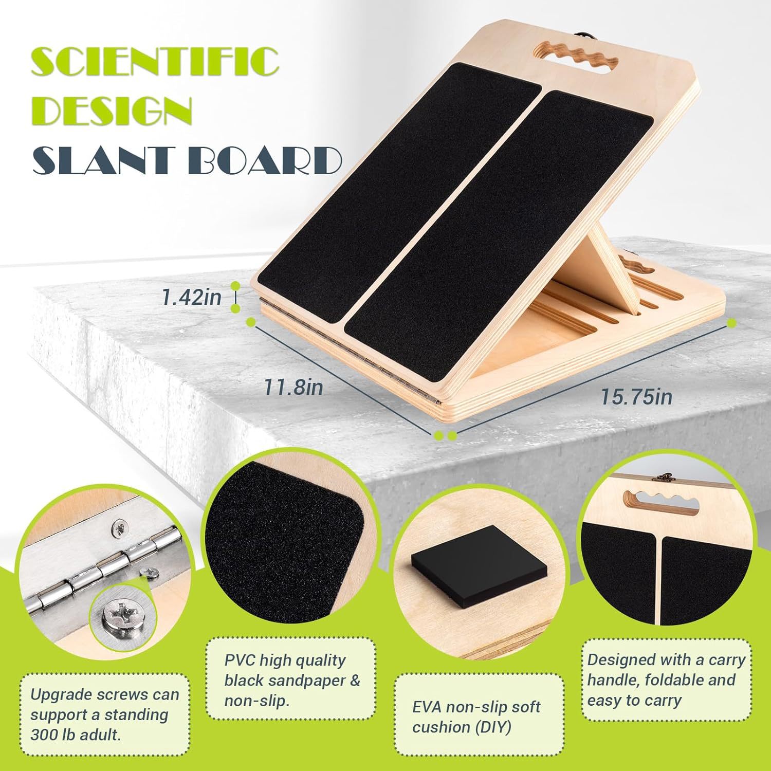 Wooden Tension Board With Adjustable Slanted Step