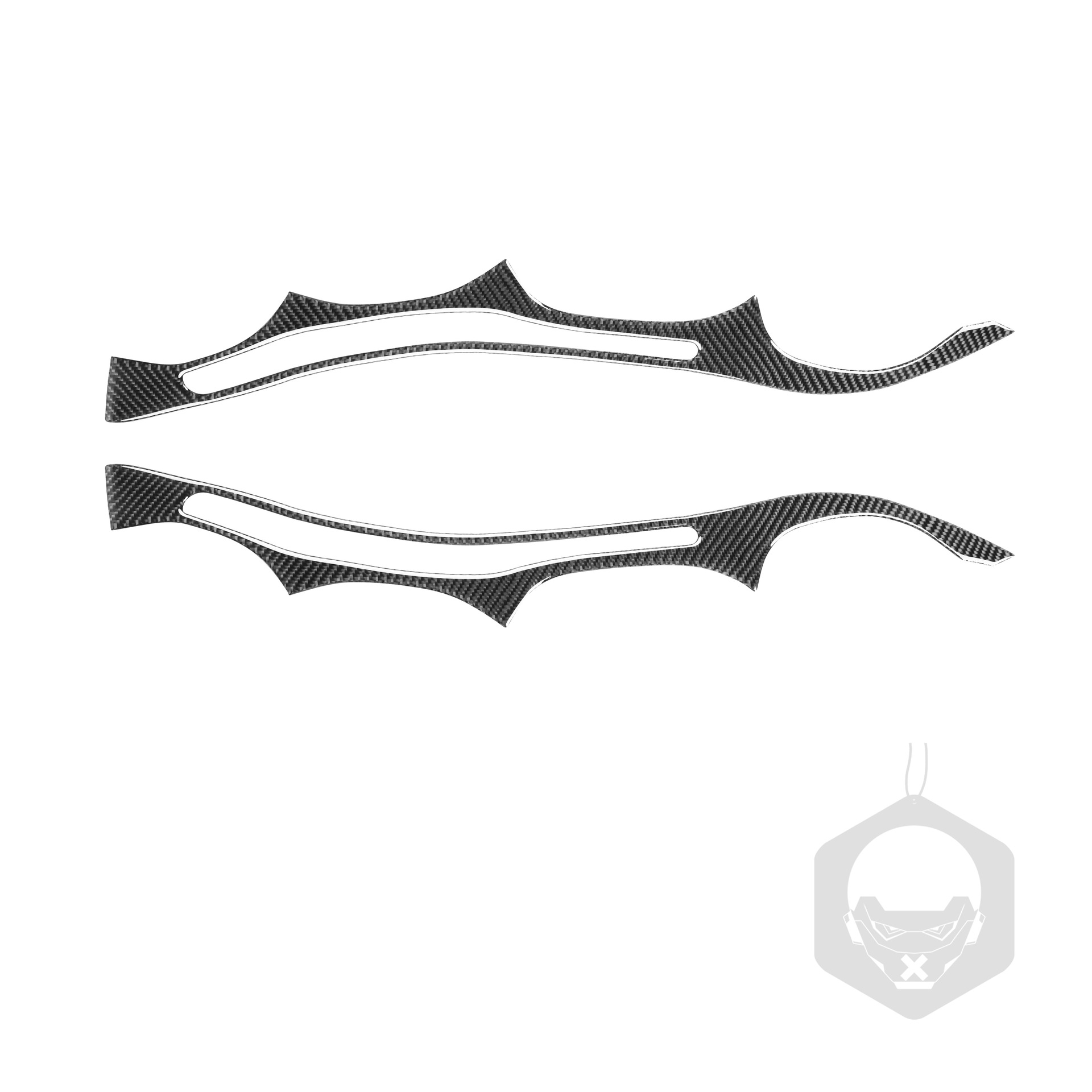 E60 Front Headlight Light Sticker Piano Black Light 3D Personalized Decorative Stickers