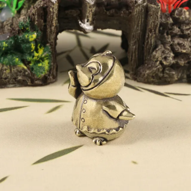 Emperor Penguin Baby Brass Ornaments Raincoat Cute Little Penguin - Shop at LoveMi