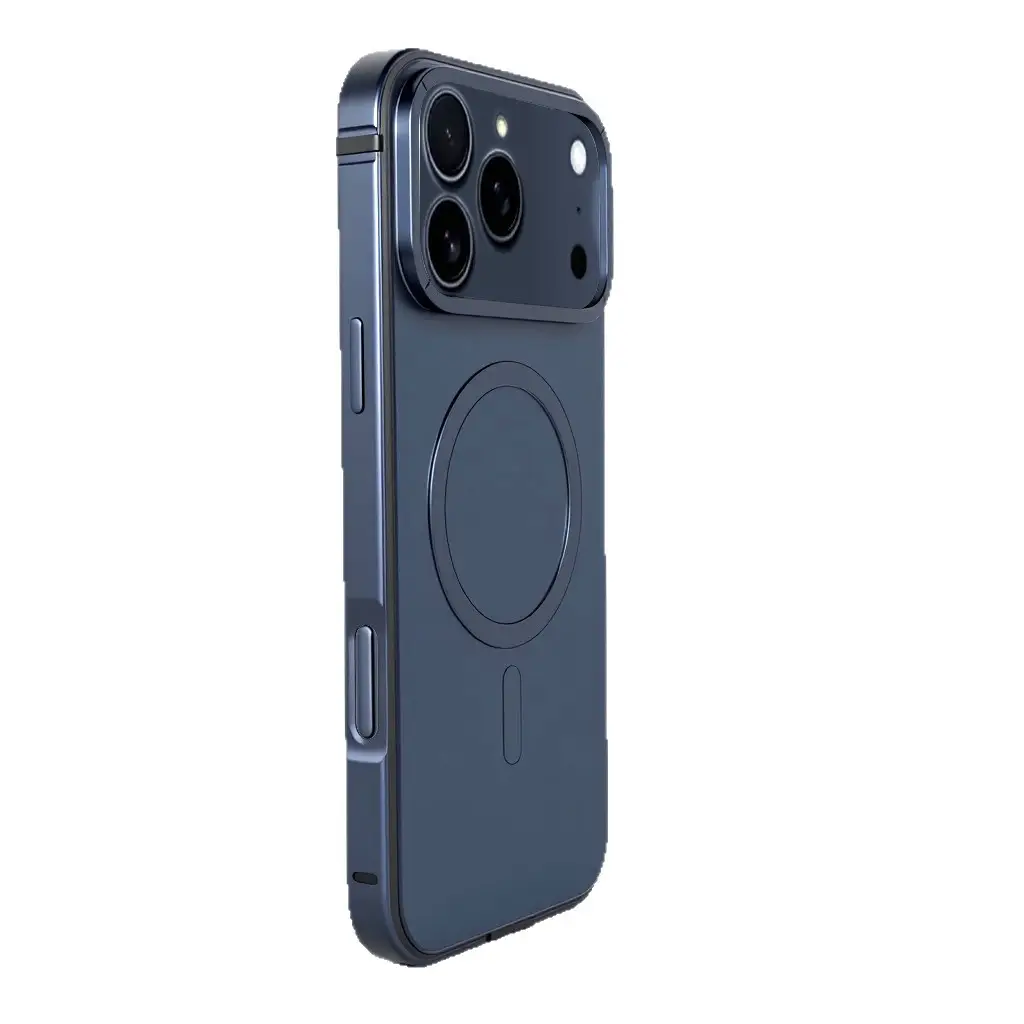 Original-color Magnetic Case With Metal Frame For Phones
