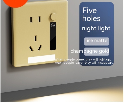 Golden Five Hole Lamp