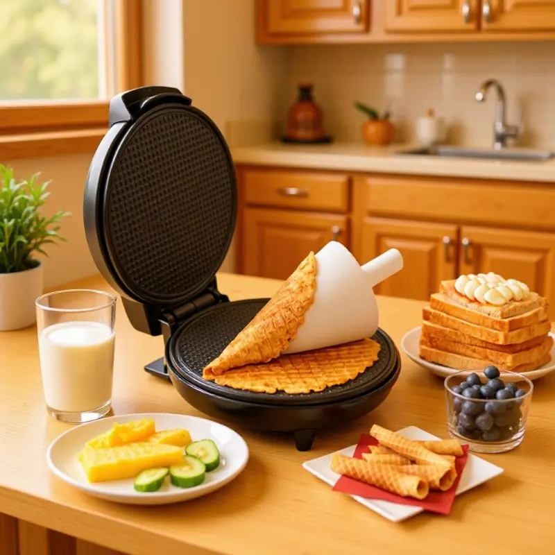 Sandwich Breakfast Egg Roll Electric Pancake Maker
