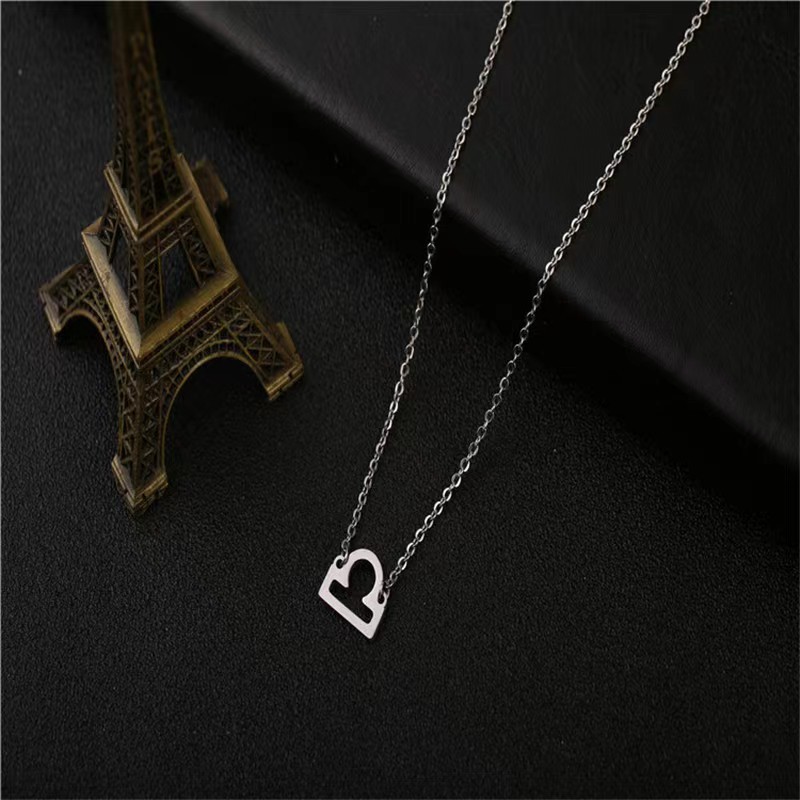 Twelve Constellation Pendant Necklace Simple Titanium Steel Clavicle Chain