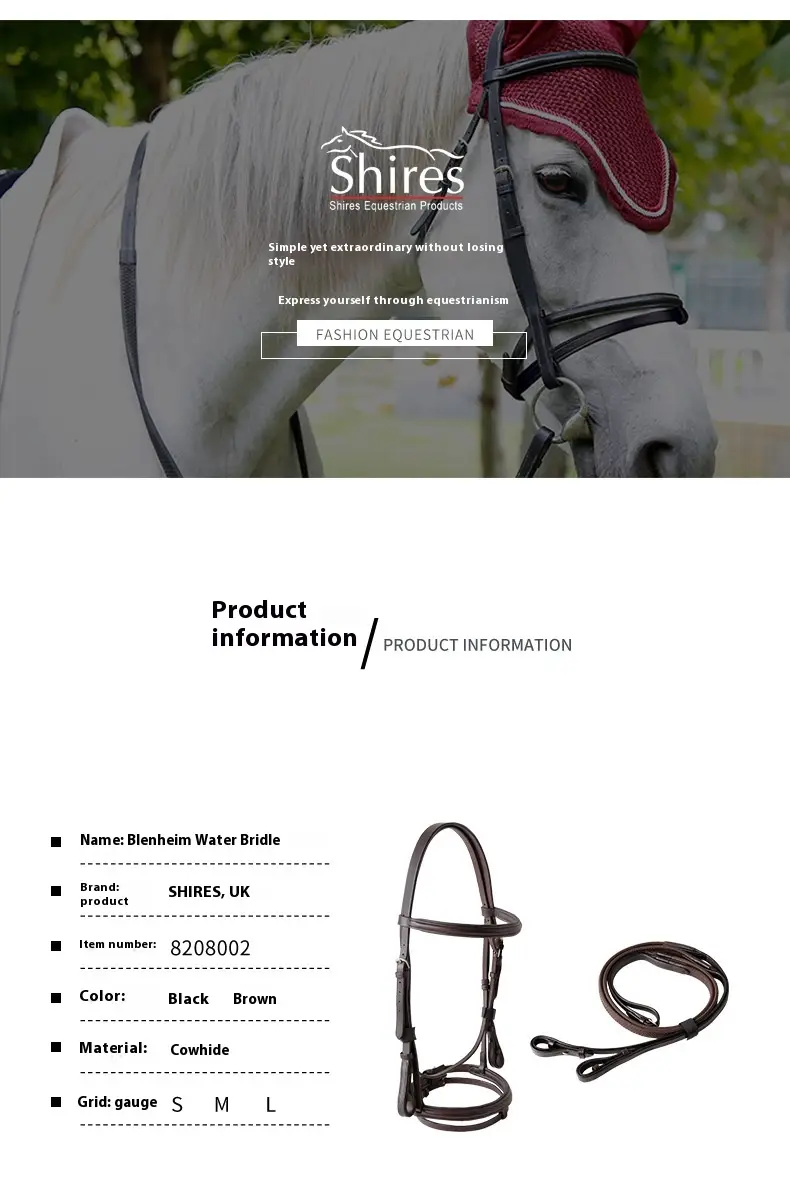 Hose Reins Cowhide Hose Equestrian Supplies