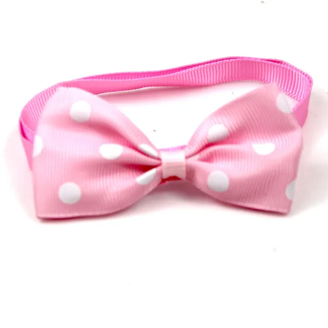 Pet Supplies Accessories Polka Dot Bow Tie Pink And White Dots - Shop at LoveMi