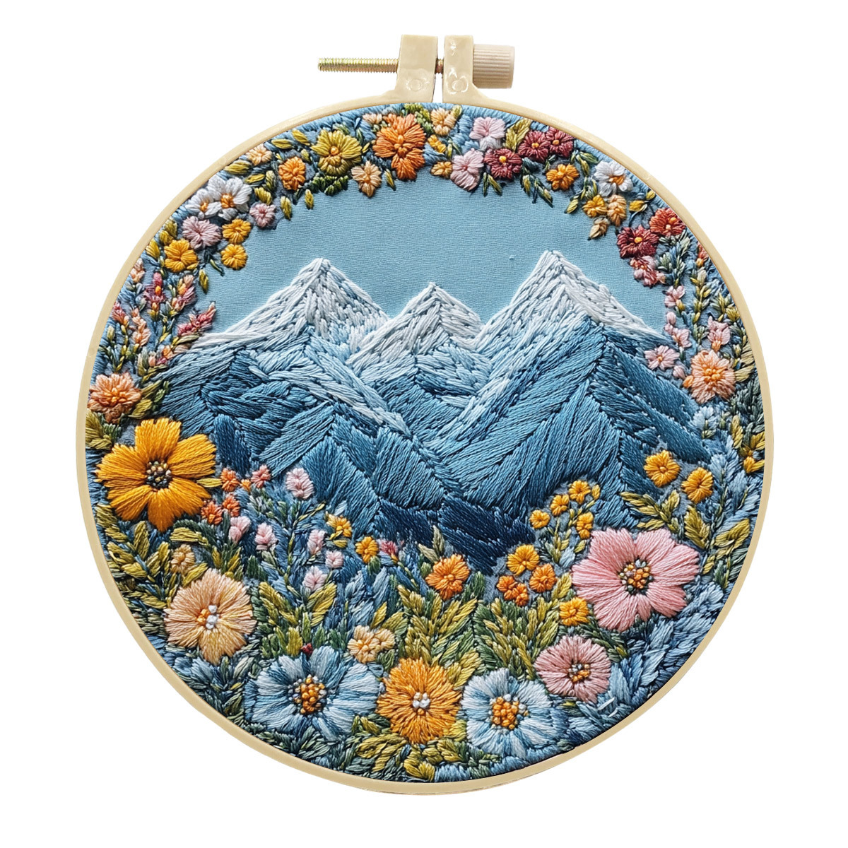 Mountain Style Diy Embroidery Handmade Cloth Art Material Kit Sets Creative Handmade