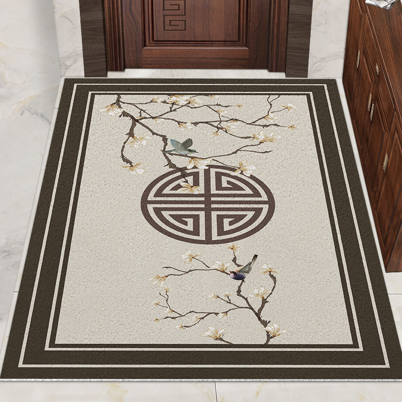 New Chinese Silk Ring Foot Mat Door Mat Entrance Home Use