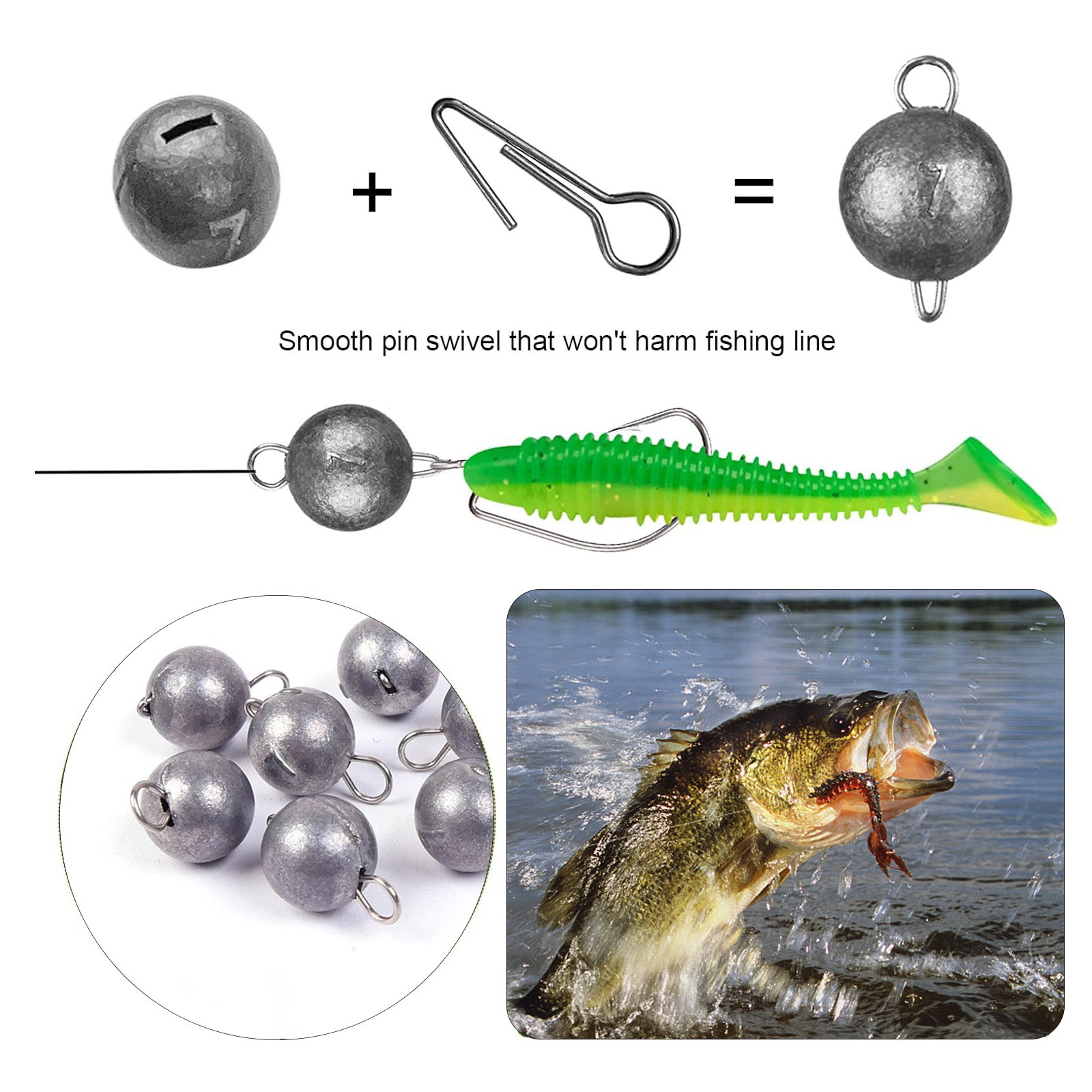 Title 4, Fishing Hook Sinker Sea Fishing Fishing Gear Bl...