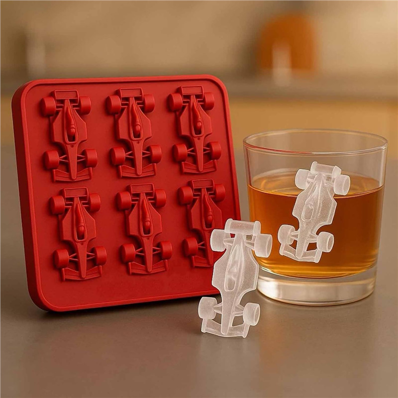 Creative Cartoon Irregular Formula Racing Ice Mold