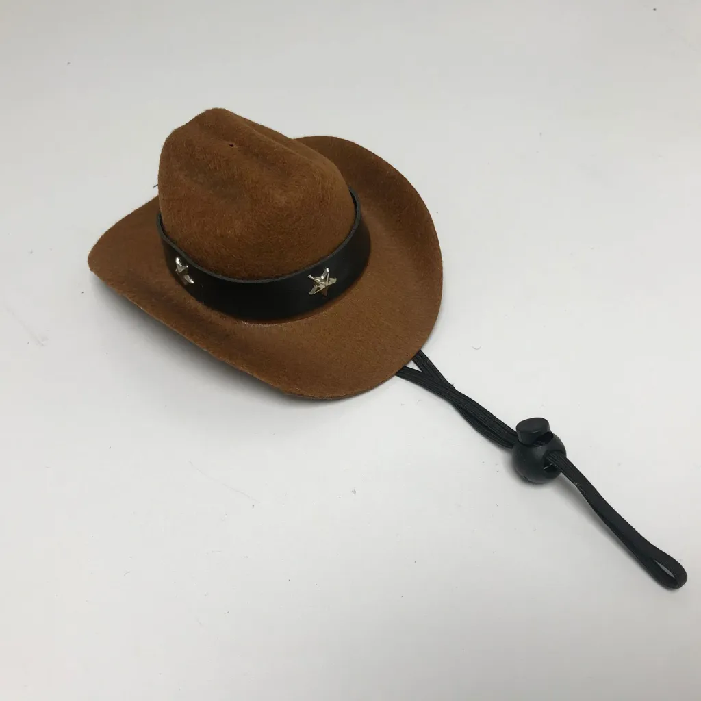 Cows Pattern Cat Hat Decoration - Brown