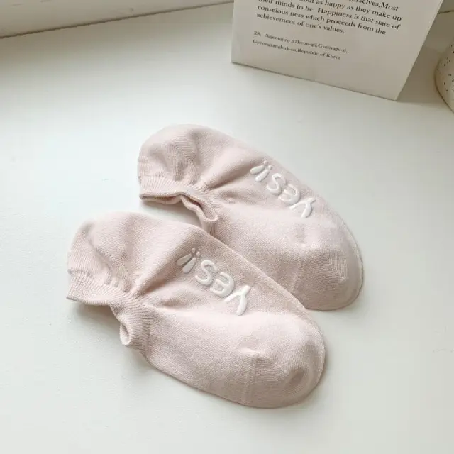 YES Dispensing Shallow Mouth Invisible Socks Summer Thin Silicone Non slip Light Pink - Shop at LoveMi