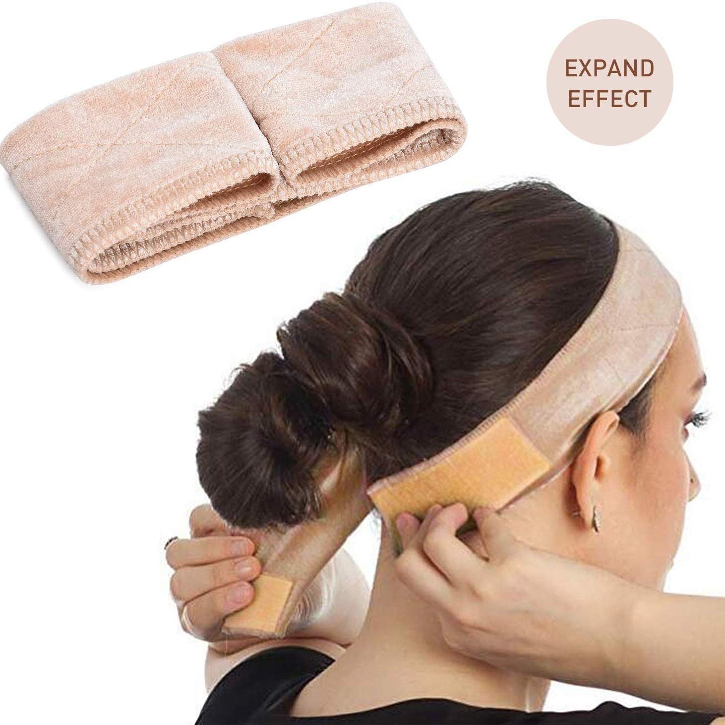 Hairband With Velvet Headband And Velcro Fastener 3