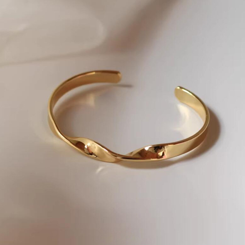 Stainless Steel Double-Layer Open Bracelet