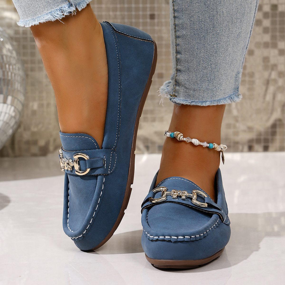 Autumn Flat Versatile Slip-on Loafers