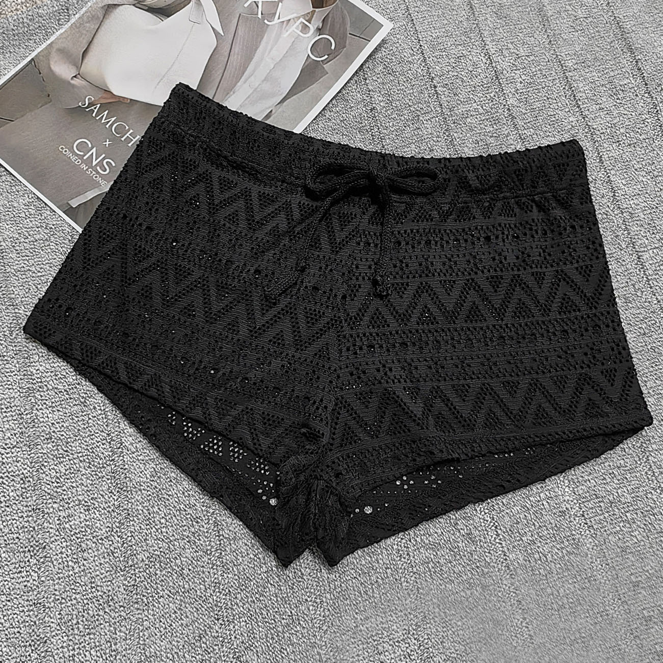 Sexy Hollow-Out Lace Bandage Hot Pants Beach Shorts 0b97a792 4eae 4d74 A598 742f4ceaf2c7