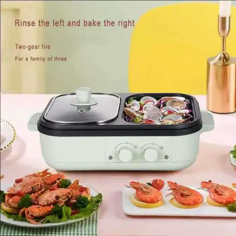 Roast All-in-one Pot Household Multi-functional Cooking Pot Electric Roaster