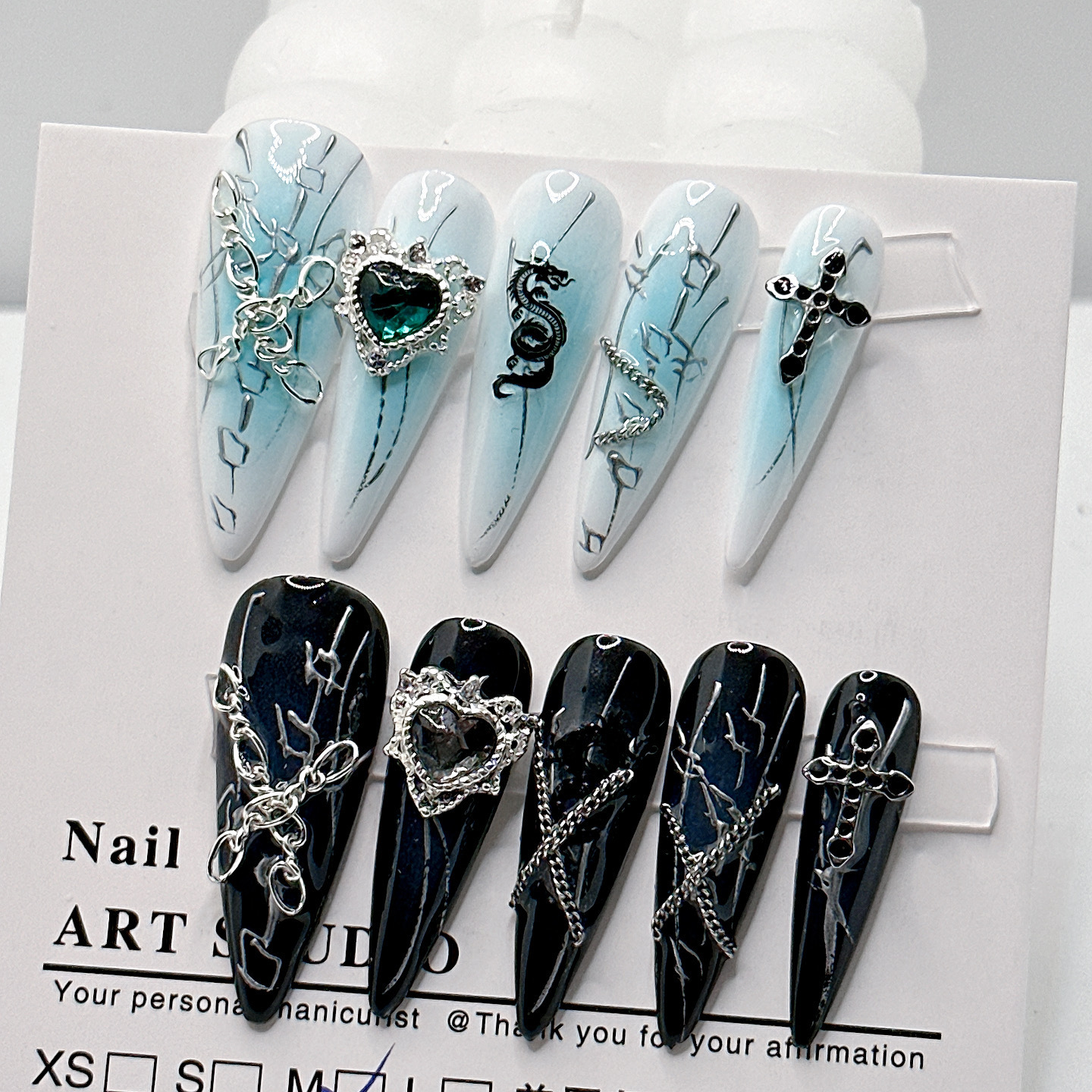 Composite System Elemental-style Cool And Chic Water-drop Wearable Nail Art Stickers