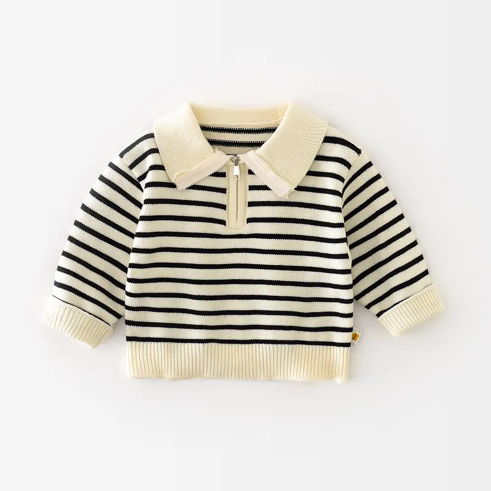 Pullover Long-sleeve Zipper Sweater