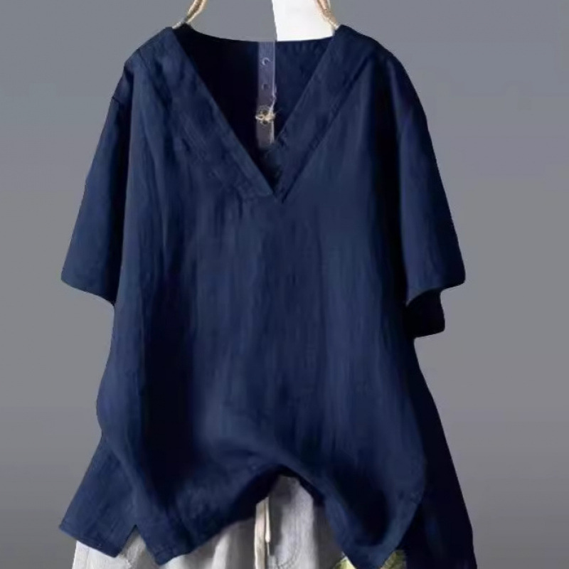 Loose-fitting Artistic Summer Top For Women