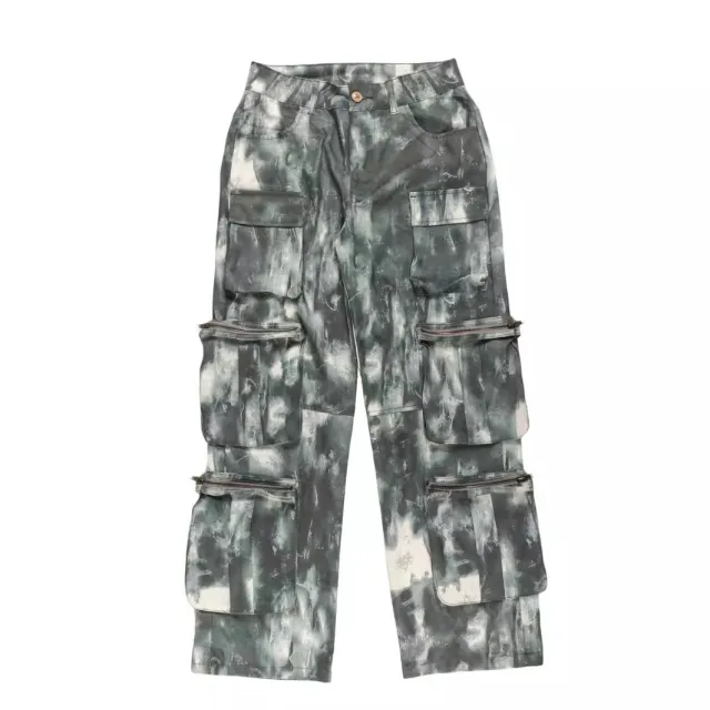 Street Design Spring New Camouflage Multi pocket Cargo Pants Loose Girl Army Green - Shop at LoveMi