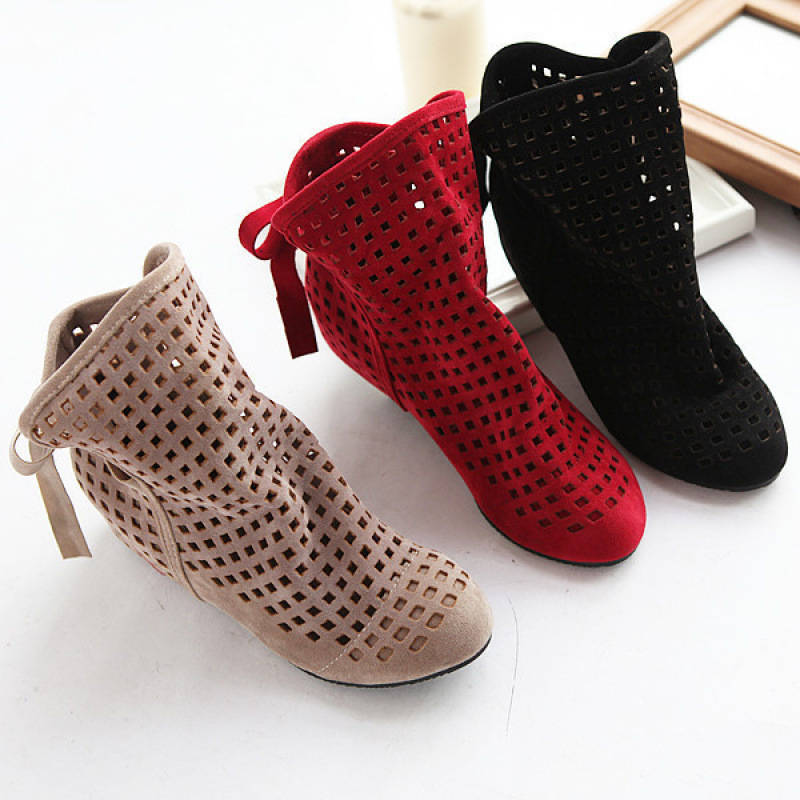 Suede Slip-On Boots