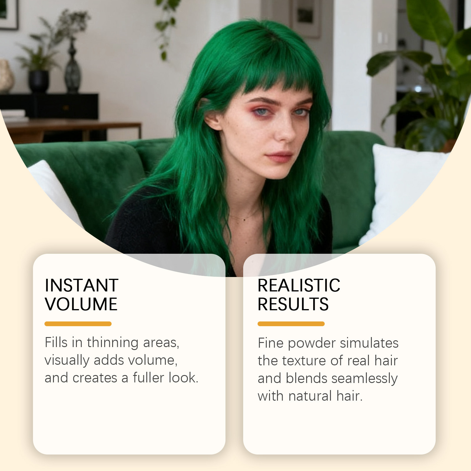 Green Temporary Hair Spray For A Cool Stylish Look With Natural Even Color That Lasts 3