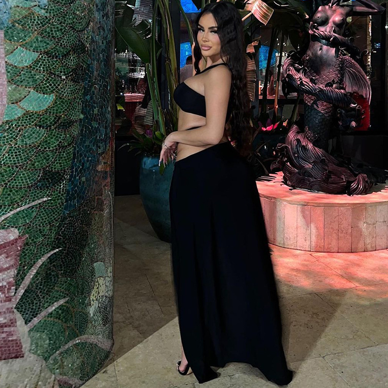 Autumn New Sexy Camisole Slim Skirt Suit