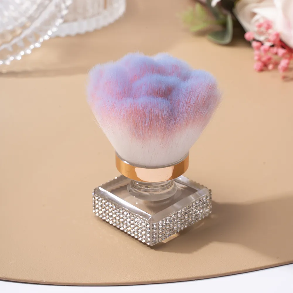 Portable Home Multifunctional Nail Dust Powder Brush - White