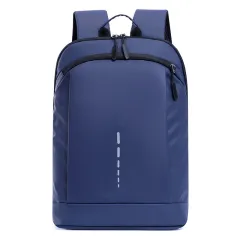 Men's Casual Multifunctional Lightweight Oxford Cloth Backpack - Blue - View 1