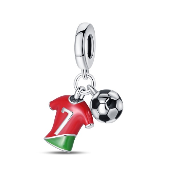 Football DIY Bead Pendant Bracelet Accessories
