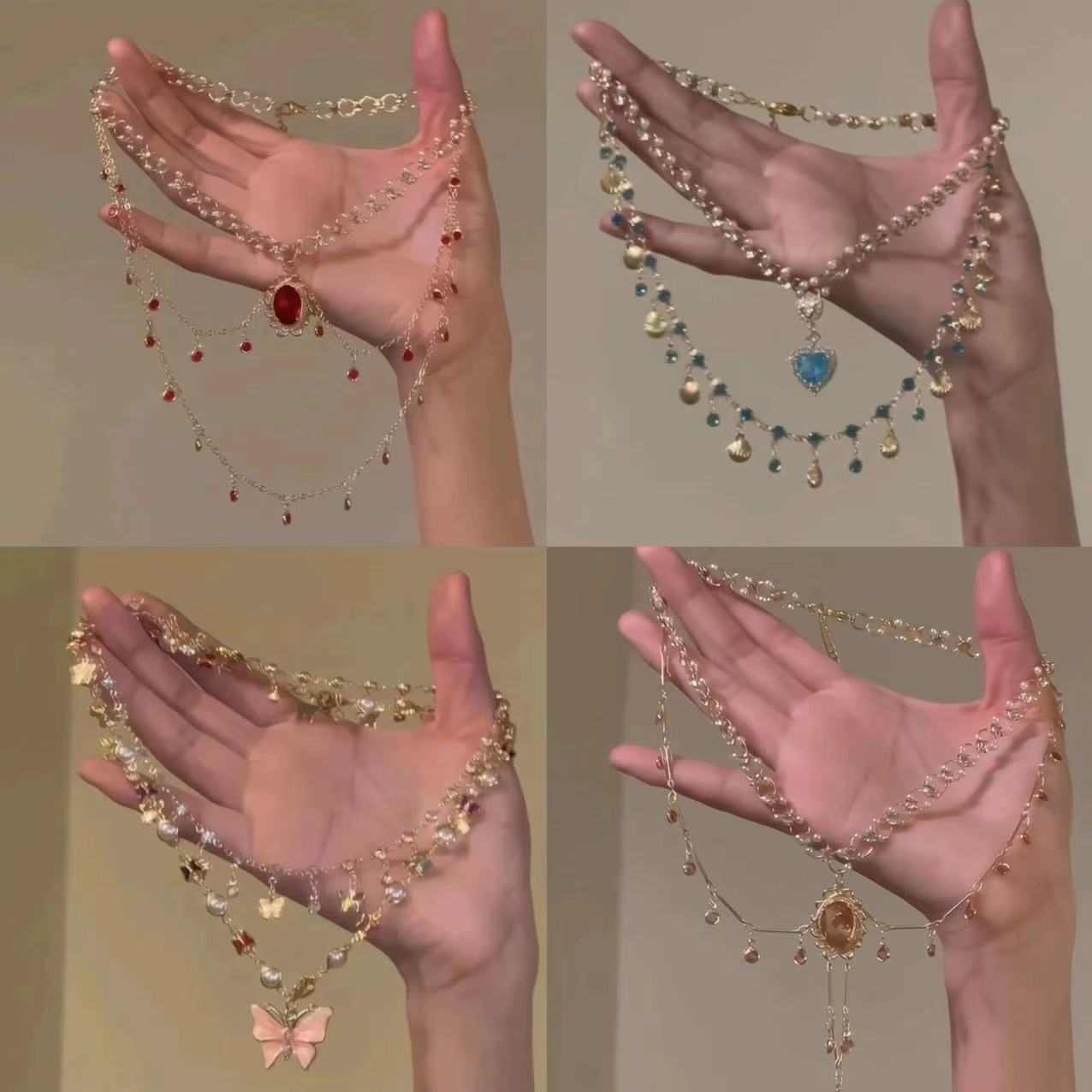Mori Sweet Twin Tassel Necklace