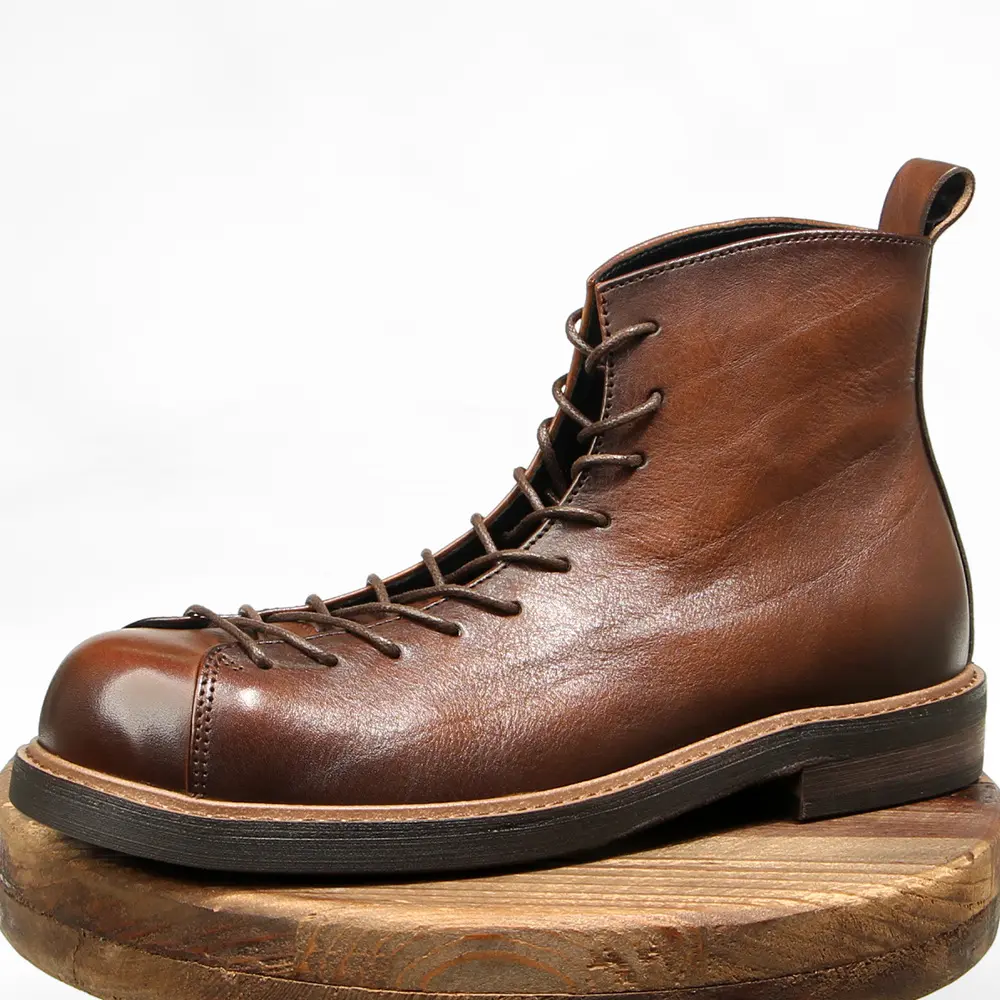 Men's Martin Boots Amekaji Work Genuine Leather