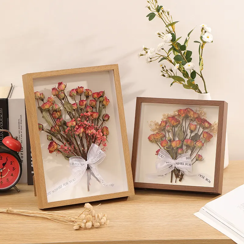Hollow Dried Flower Photo Frame Diy Table