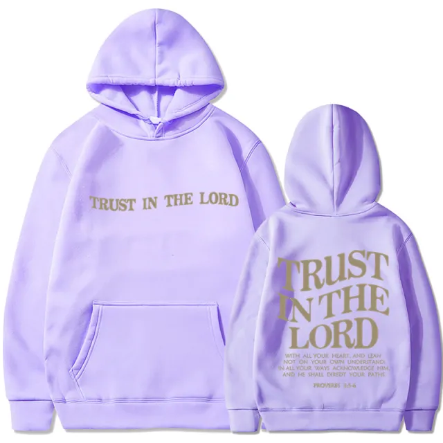 Women's Letter Print Sweatshirt Hoodie Lavender 312 - Shop at LoveMi