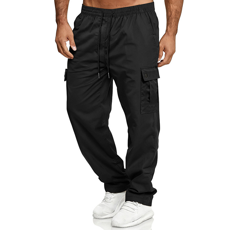 Loose-fit Straight-leg Outdoor Workwear Pants For Men