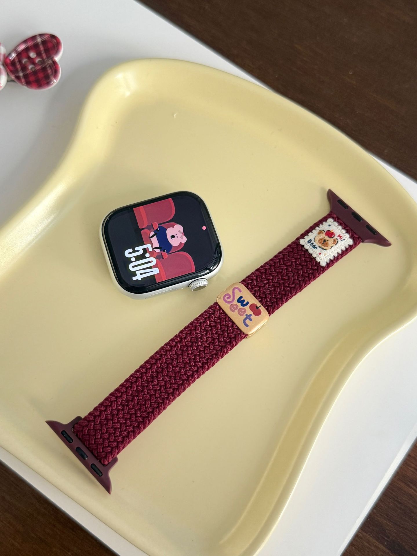 Bear-Knit Magnetic-Clasp Watch Strap