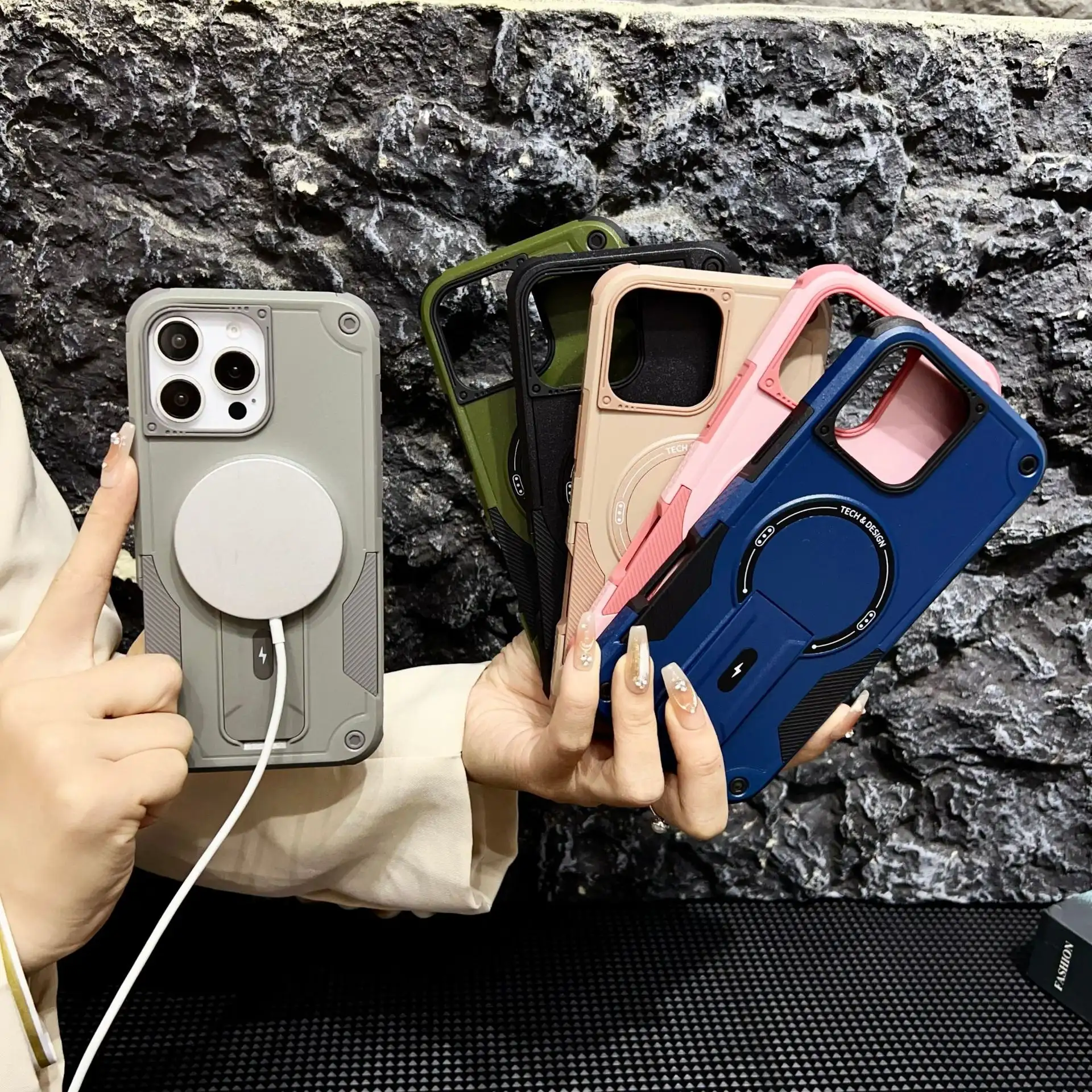 Suitable For Bracket Drop-resistant Protective Phone Cases