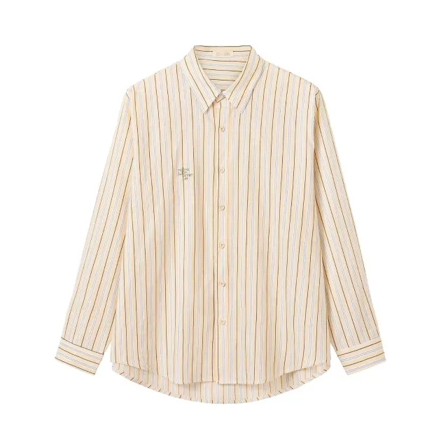 Yellow For Women Striped Long Sleeve Shirt Yellow - Shop at LoveMi