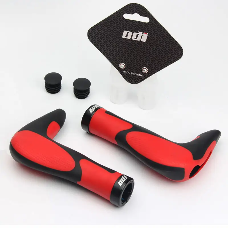 Ergonomic Non-Slip Silicone Bicycle Horn Handlebar Grips With Secondary Grip
