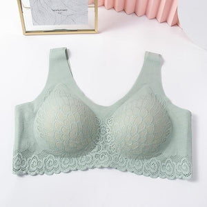 Title 10, Ice silk gathered bra women