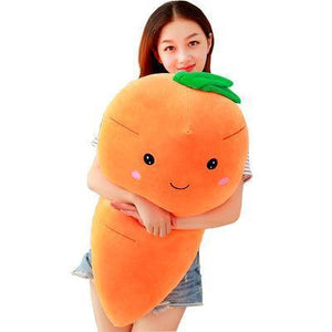 Carrot Vegetable Soft Stuffed Plush Pillow Toy